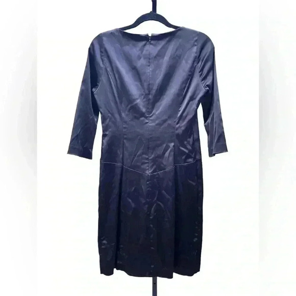 REISS black knee length Cocktail Dress. 3/4 sleeves with gorgeous details. - Picture 7 of 7